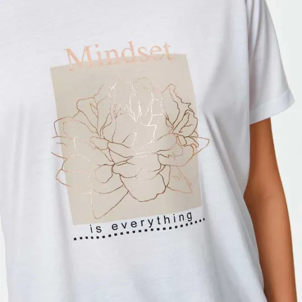 Tricou pentru femei Koton 4SAK50108EK 35% viscoză/ White photo 5