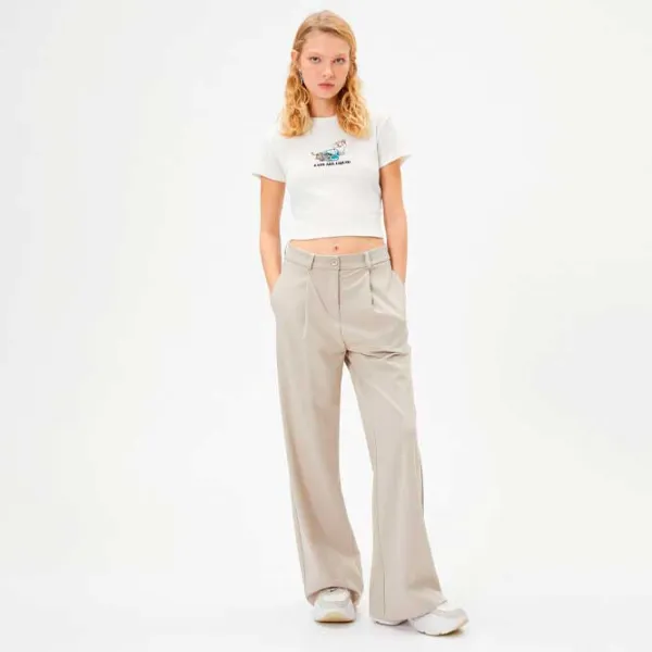 Tricou pentru femei Koton 4SAL10053IK 100% bumbac/ White photo 3