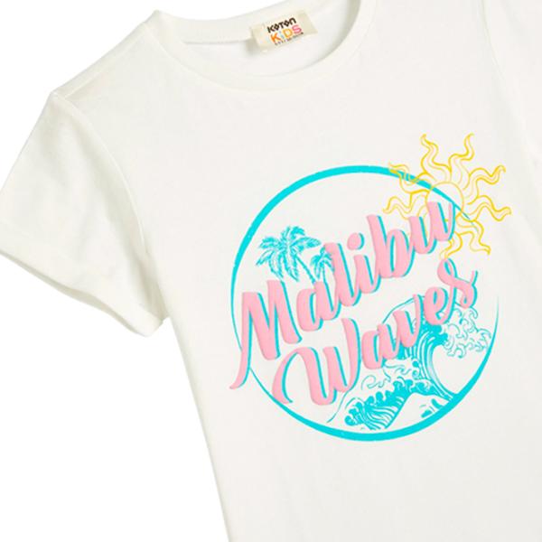 Tricou pentru fete Koton 4SKG10111AK 134 - 140 cm / Beige photo 3