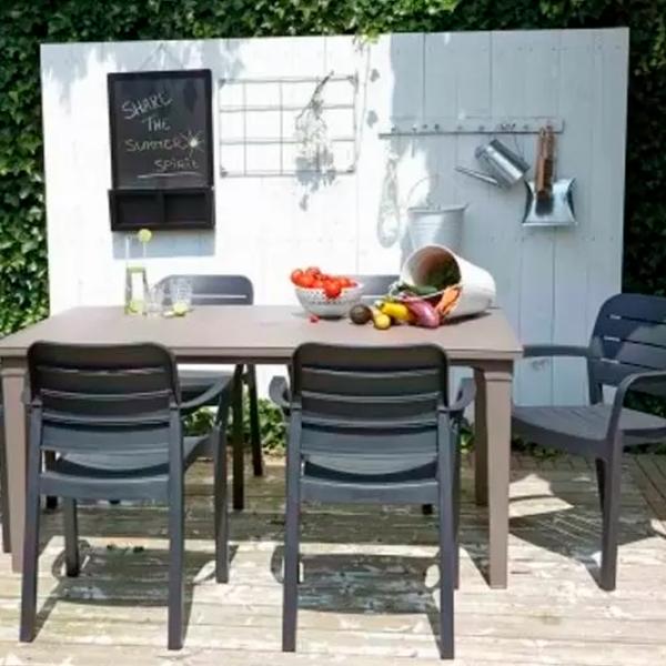 Scaun de grădină Keter 5631779 Plastic/ Plastic/ Gray photo 3 Scaun de grădină Keter 5631779 Plastic/ Plastic/ Gray photo 3
