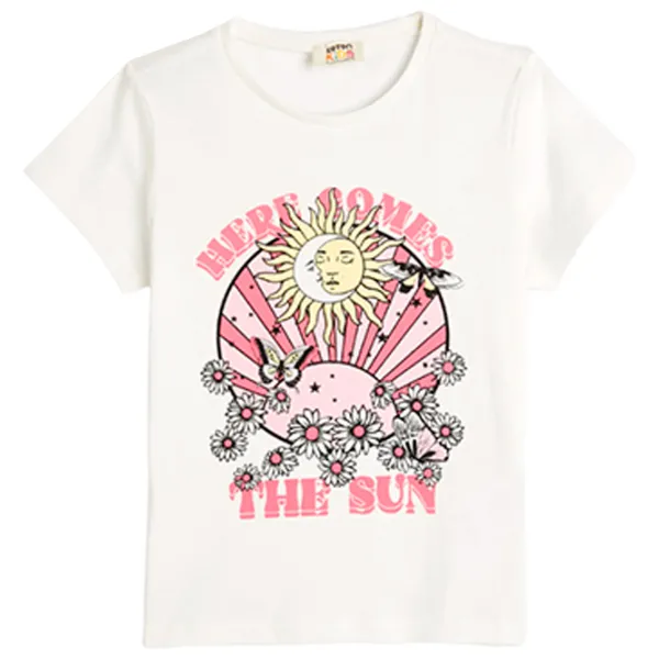 Футболка для девочек Koton 4SKG10025AK 116 - 122 см / Бежевый photo 2 Футболка для девочек Koton 4SKG10025AK 116 - 122 см / Бежевый photo 2