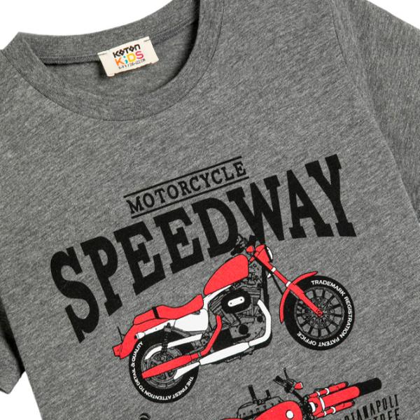 Tricou pentru băieți Koton 4SKB10118TK 110/ Gray photo 3 Tricou pentru băieți Koton 4SKB10118TK 110/ Gray photo 3