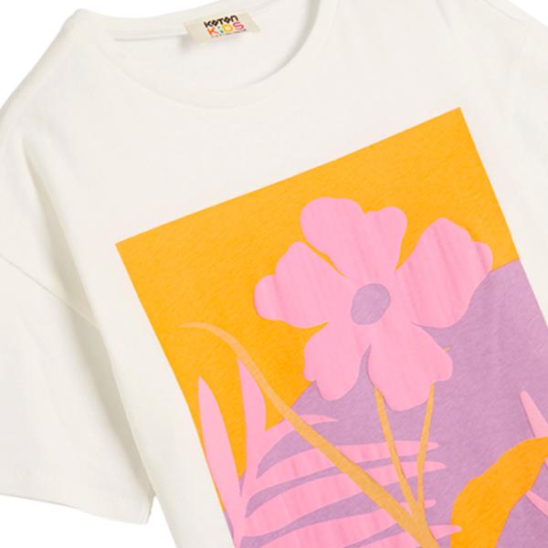 Футболка для девочек Koton 4SKG10018AK 134 - 140 см / Бежевый photo 3 Футболка для девочек Koton 4SKG10018AK 134 - 140 см / Бежевый photo 3