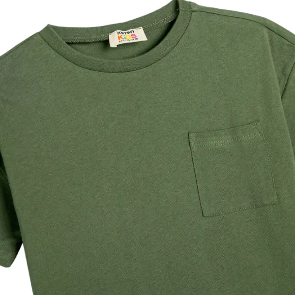 Tricou pentru băieți Koton 4SKB10106TK 122 / Green photo 3