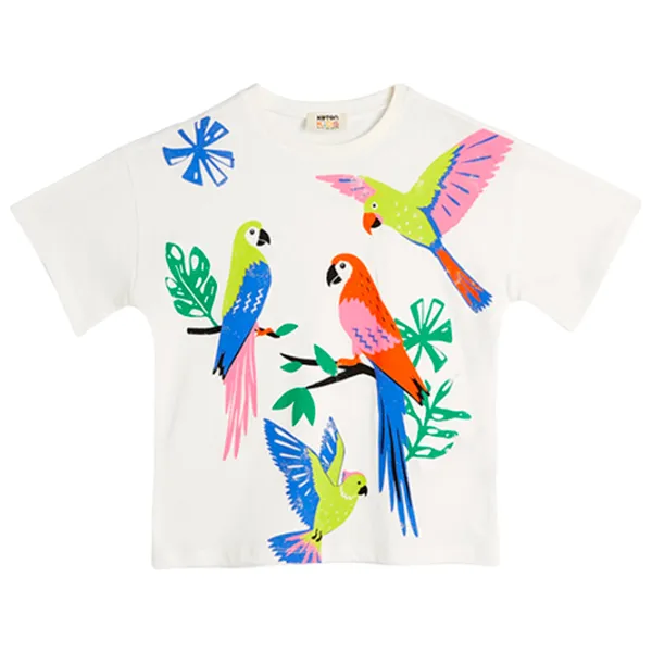 Tricou pentru fete Koton 4SKG10081AK 134 - 140 cm / Beige photo 2