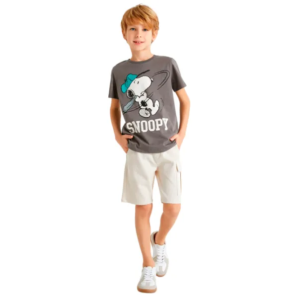 Tricou pentru băieți Koton 4SKB10708TK 140/ Anthracite photo 4