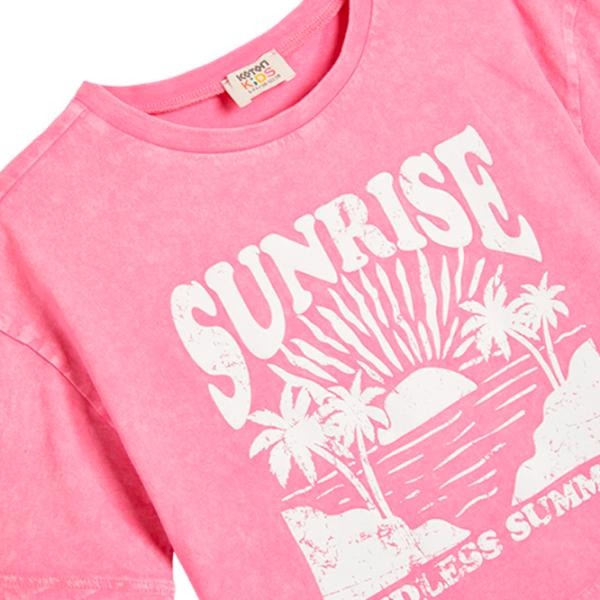 Tricou pentru fete Koton 4SKG10307AK 146 - 152 cm / Pink photo 3