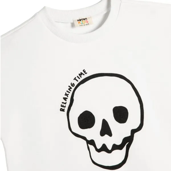 Tricou pentru băieți Koton 4SKB10062TK 164/ White photo 5