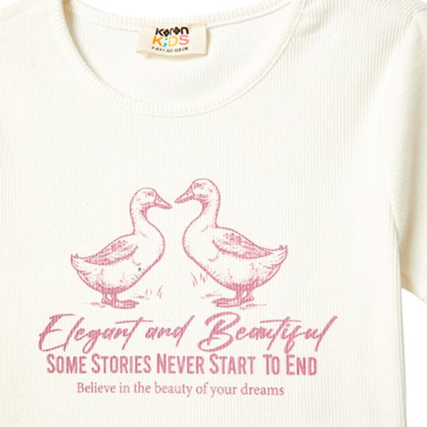 Tricou pentru fete Koton 4SKG10345AK 116 - 122 cm / Beige photo 3 Tricou pentru fete Koton 4SKG10345AK 116 - 122 cm / Beige photo 3