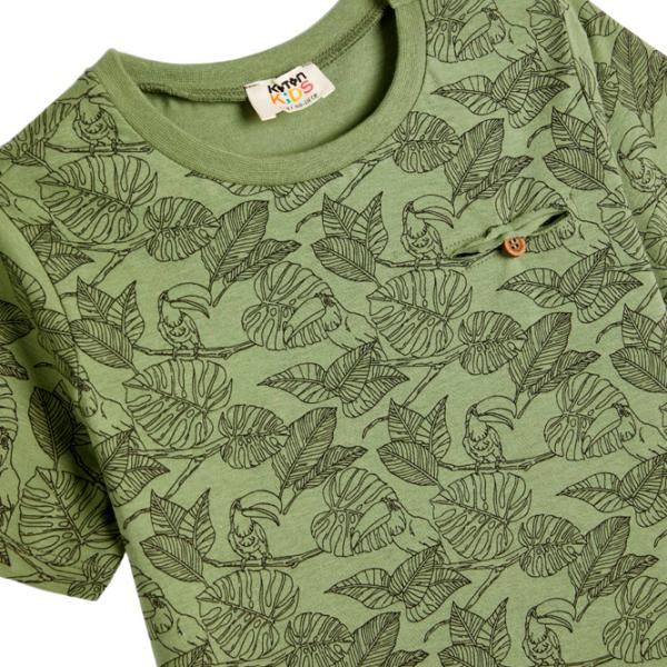 Tricou pentru băieți Koton 4SKB10043TK 116/ Green photo 3