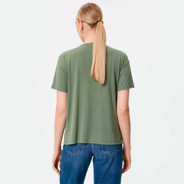 Tricou pentru femei Koton 4SAK50109EK 35% viscoză/ Khaki photo 4