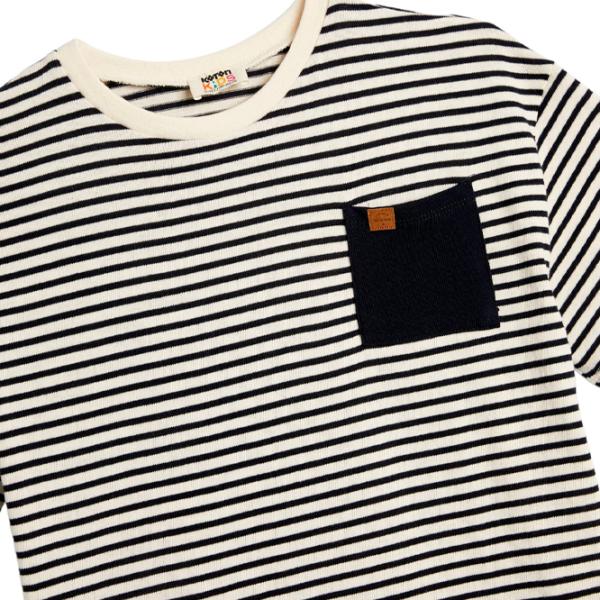 Tricou pentru băieți Koton 4SKB10084TK 140/ Navy photo 3