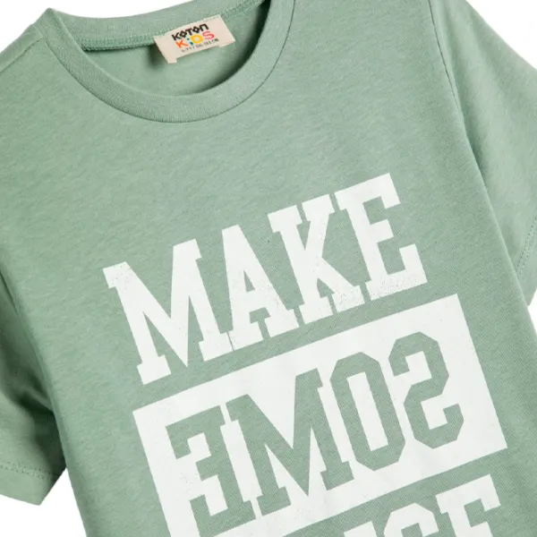 Tricou pentru băieți Koton 4SKB10184TK 110/ Green photo 4