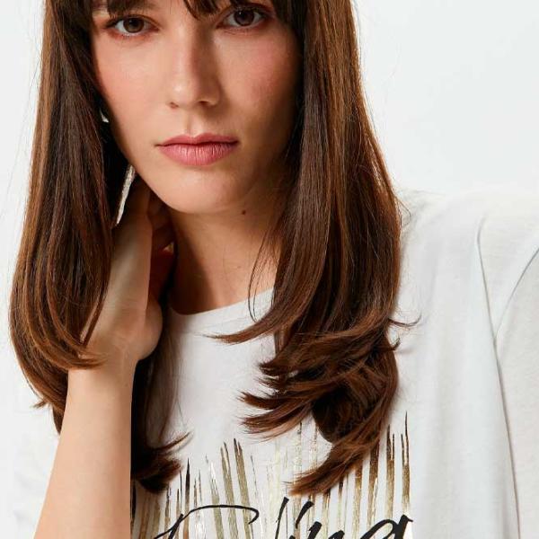 Tricou pentru femei Koton 4SAK50074EK 100% bumbac/ White photo 2