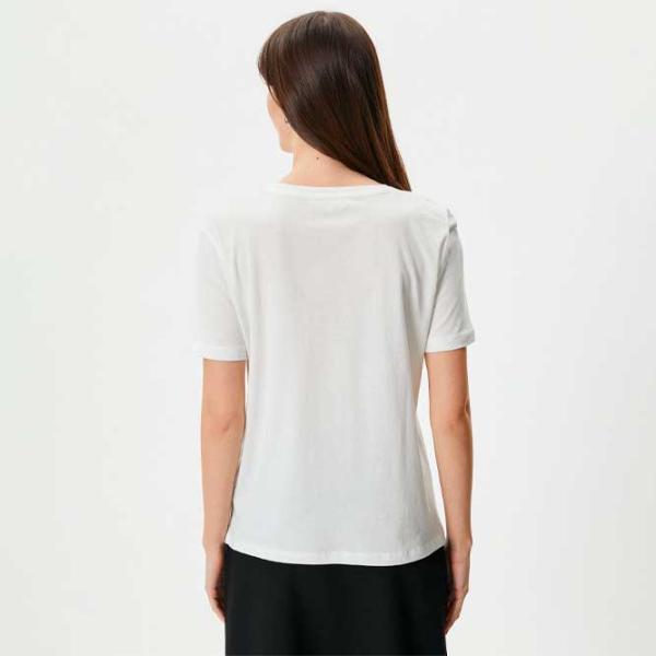 Tricou pentru femei Koton 4SAK50074EK 100% bumbac/ White photo 4