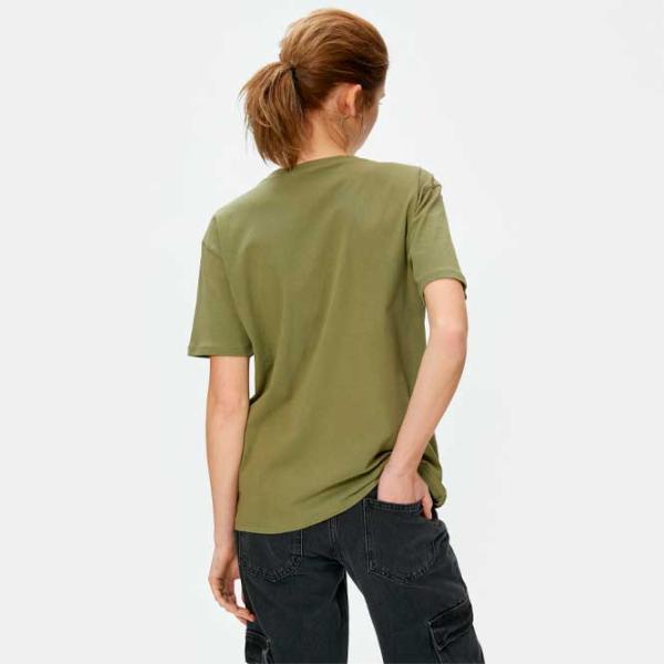 Tricou pentru femei Koton 4SAL10096IK 100% bumbac/ Khaki photo 4 Tricou pentru femei Koton 4SAL10096IK 100% bumbac/ Khaki photo 4