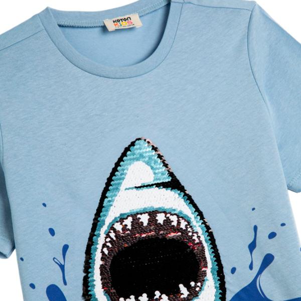 Tricou pentru băieți Koton 4SKB10035TK 110 / Blue photo 3