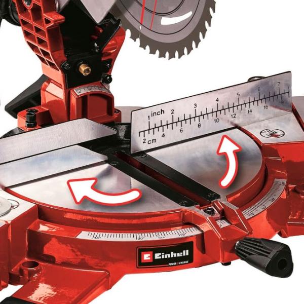 Торцовочная пила Einhell TE-MS 18/ 210 (43.008.90) 210 мм/ Красный photo 6