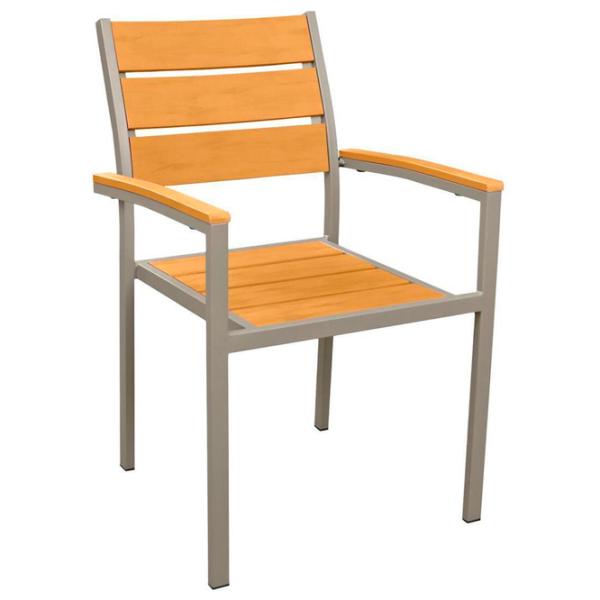 Scaun de grădină Deco Milagro Metal/ Lemn/ Gray Brown photo 2