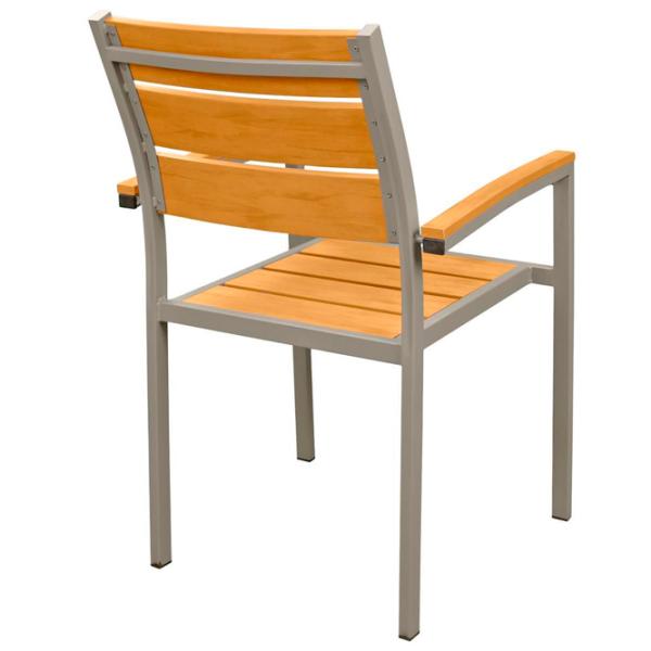 Scaun de grădină Deco Milagro Metal/ Lemn/ Gray Brown photo 4