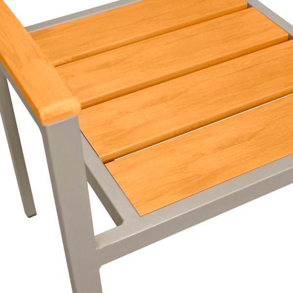 Scaun de grădină Deco Milagro Metal/ Lemn/ Gray Brown photo 5