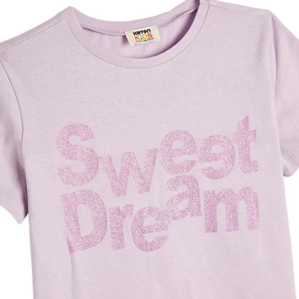 Футболка для девочек Koton 4SKG10376AK 146 - 152 см / Пурпурный photo 3