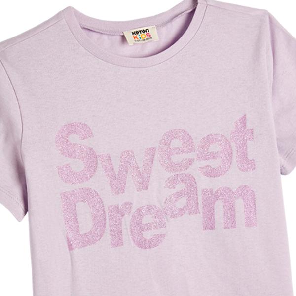 Футболка для девочек Koton 4SKG10376AK 110 - 116 см / Пурпурный photo 3