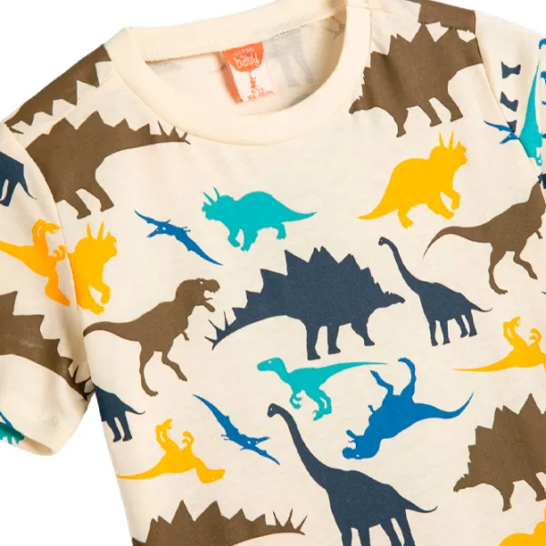 Tricou pentru băieți Koton 4SMB10021TK 110/ Beige photo 3