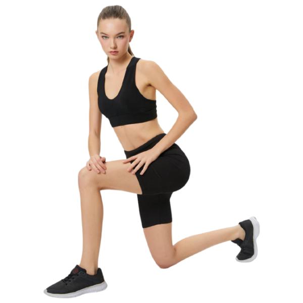Colanți scurți sport pentru femei Koton 4SAK40087NK XS/ Black photo 4 Colanți scurți sport pentru femei Koton 4SAK40087NK XS/ Black photo 4