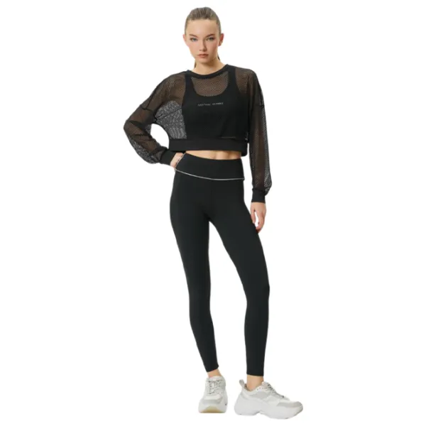 Colanți sport pentru femei Koton 4SAK40069NK XL/ Black photo 3 Colanți sport pentru femei Koton 4SAK40069NK XL/ Black photo 3