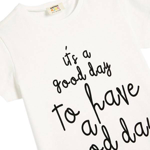 Tricou pentru fete Koton 4SKG10124AK 146 - 152 cm / Beige photo 3