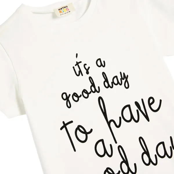 Tricou pentru fete Koton 4SKG10124AK 116 - 122 cm / Beige photo 3 Tricou pentru fete Koton 4SKG10124AK 116 - 122 cm / Beige photo 3