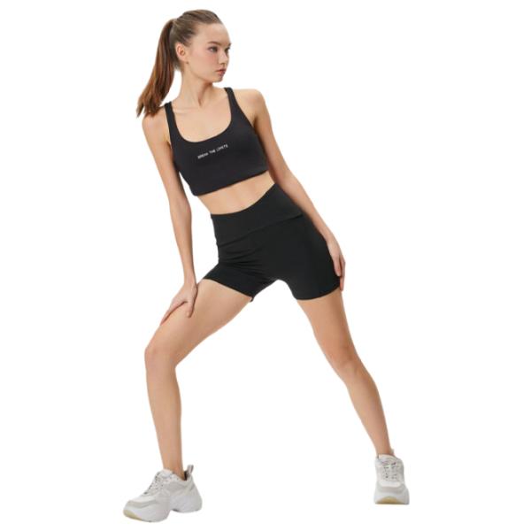 Colanți scurți sport pentru femei Koton 4SAK40049NK S/ Black photo 4
