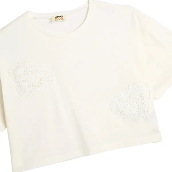 Tricou pentru fete Koton 4SKG10254AK 146 - 152 cm / Beige photo 3