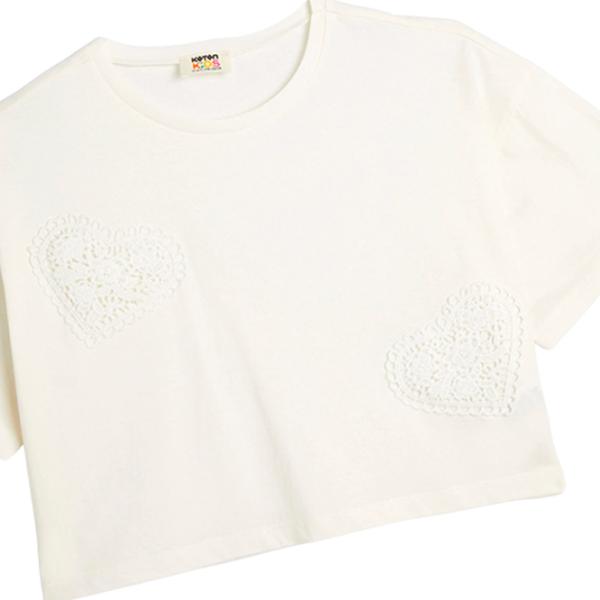 Tricou pentru fete Koton 4SKG10254AK 122 - 128 cm / Beige photo 3 Tricou pentru fete Koton 4SKG10254AK 122 - 128 cm / Beige photo 3