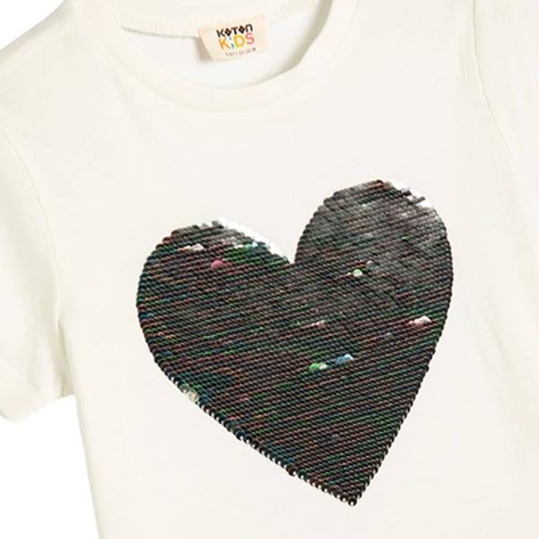 Tricou pentru fete Koton 4SKG10132AK 104 - 110 cm / Beige photo 3 Tricou pentru fete Koton 4SKG10132AK 104 - 110 cm / Beige photo 3