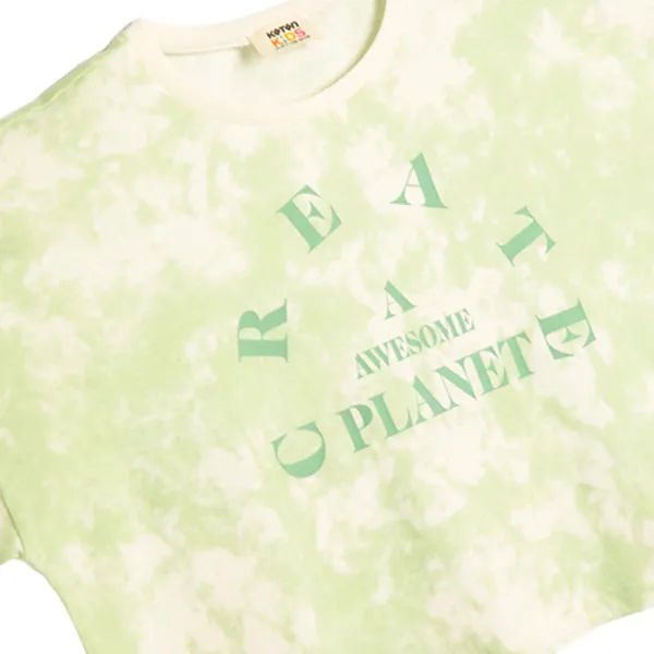 Tricou pentru fete Koton 4SKG10094AK 146 - 152 cm / Green photo 3