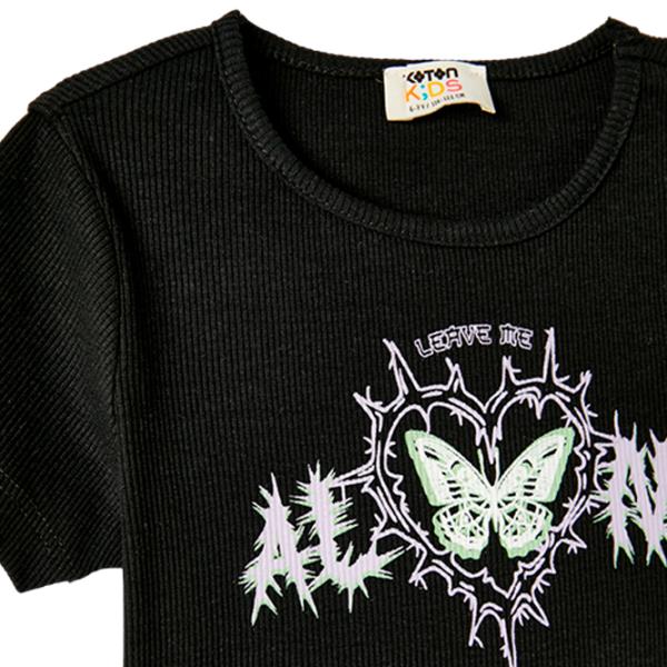 Tricou pentru fete Koton 4SKG10335AK 146 - 152 cm / Black photo 4