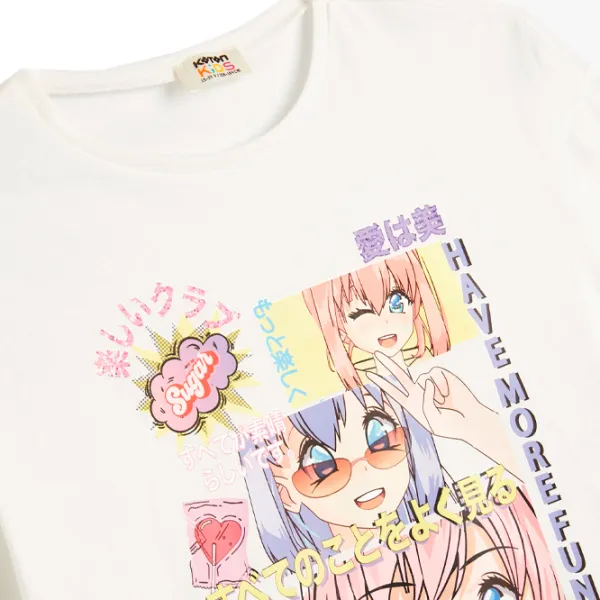 Футболка для девочек Koton 4SKG10070AK 158 - 164 лет / Бежевый photo 3