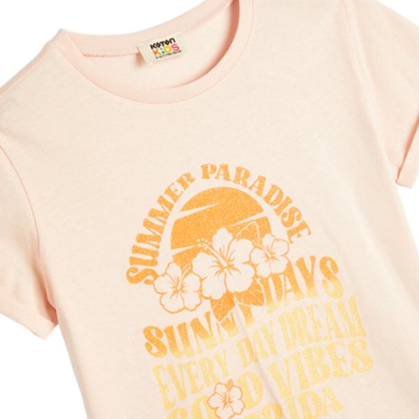 Tricou pentru fete Koton 4SKG10113AK 146 - 152 cm / Orange photo 3 Tricou pentru fete Koton 4SKG10113AK 146 - 152 cm / Orange photo 3