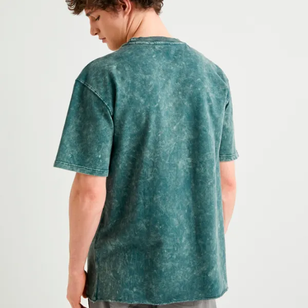 Tricou pentru bărbați Koton 4SAM10314HK 100% bumbac/ Blue photo 2