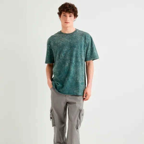 Tricou pentru bărbați Koton 4SAM10314HK 100% bumbac/ Blue photo 3