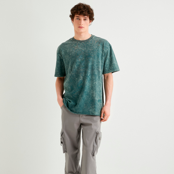 Tricou pentru bărbați Koton 4SAM10314HK 100% bumbac/ Blue photo 3