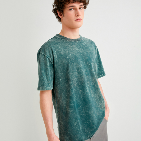 Tricou pentru bărbați Koton 4SAM10314HK 100% bumbac/ Blue photo 4