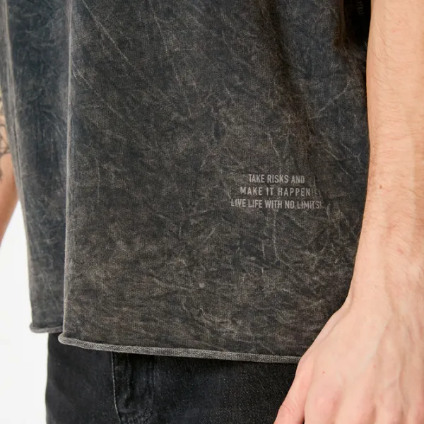 Tricou pentru bărbați Koton 4SAM10314HK 100% bumbac/ Antracit photo 5