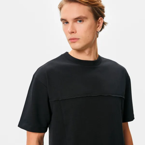 Футболка для мужчин Koton 4SAM10260HK 54% хлопок/ Черный photo 4