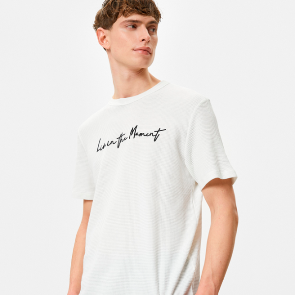 Tricou pentru bărbați Koton 4SAM10043HK 100% bumbac/ White photo 3