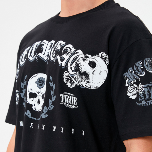 Tricou pentru bărbați Koton 4SAM10134HK 100% bumbac/ Black photo 5