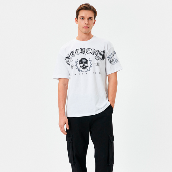 Tricou pentru bărbați Koton 4SAM10134HK 100% bumbac/ White photo 3