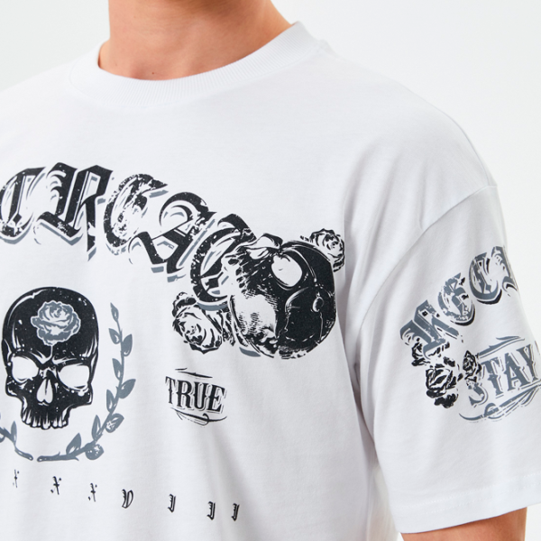 Tricou pentru bărbați Koton 4SAM10134HK 100% bumbac/ White photo 5